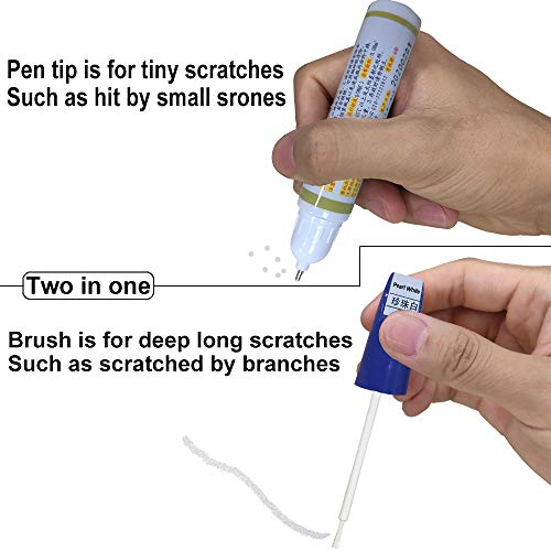 SONGVEN Car Paint Repair Pearl White for T-oyota R-AV4 Anti-Rust Auto Paint Scratch Remover Pen Touchup Paint for Cars Automotive Scratch Remover and Paint Restorer Auto Touch-up Paint (White Pearl)