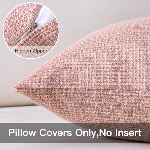 Housses de coussin imperméables de 50 cm protectrices et résistantes rose extérieur - 5