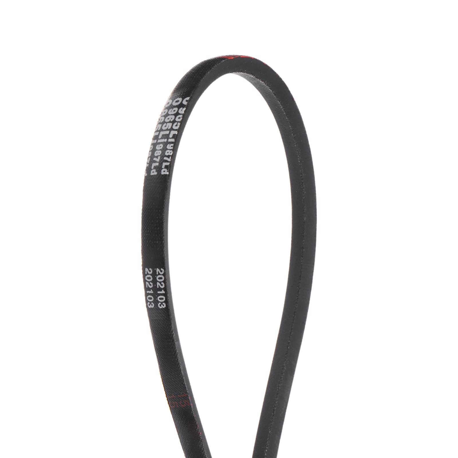 sourcing map O-965 V-Belts Drive Belt 965mm Inner Girth 10mm Width 6mm Height Rubber for Power Transmission
