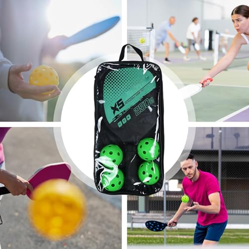 Ensemble de Raquettes Pickle Ball Kit Complet avec 4 Boules de Cornichon