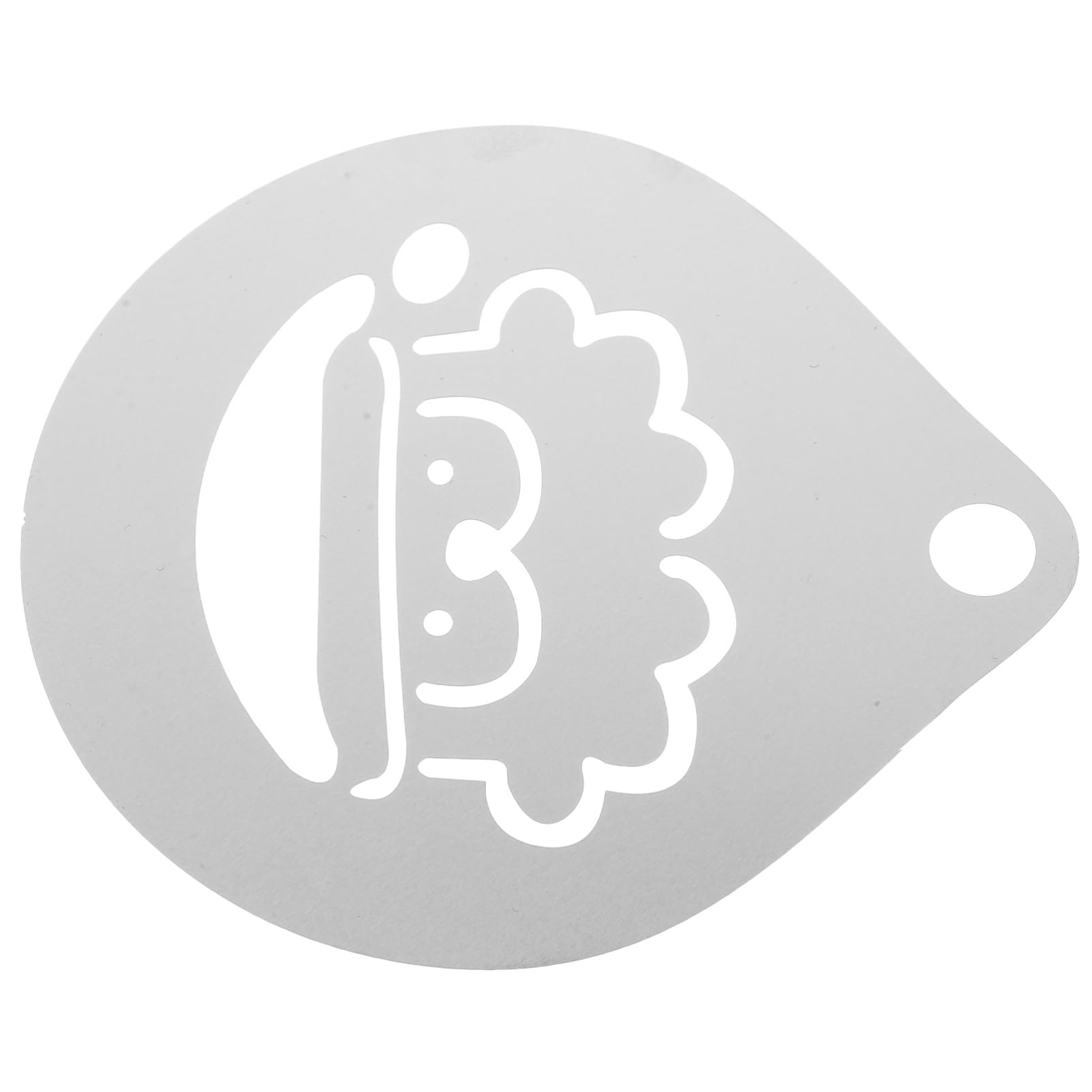 Homoyoyo Stainless Steel Latte Artstencil Sprinkle Pattern for Coffee Printingboard DIY Baking Decor Tool