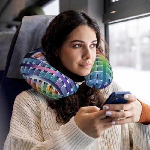 Almohada de viaje con diseño de tabla periódica miniatura 6