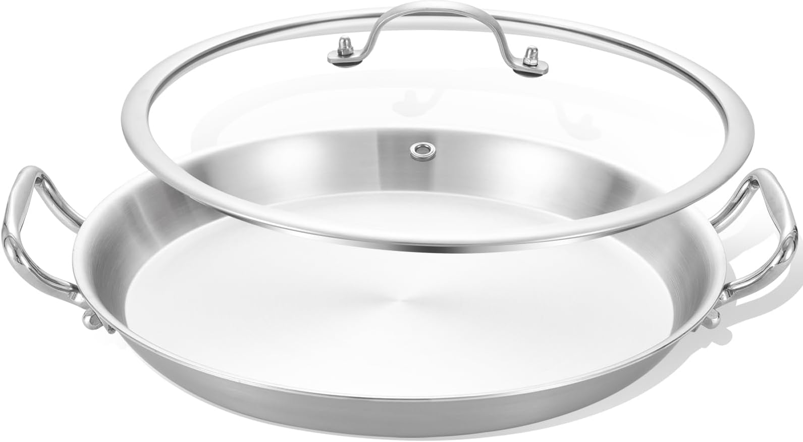 Amazon.com: Cuisinart ASP-38CR 15-Inch Paella Pan With Lid, Red: Home