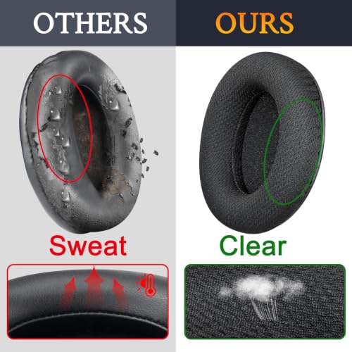 Image of SOULWIT Full Mesh Earpads for HyperX Cloud Stinger Core Wireless - Black