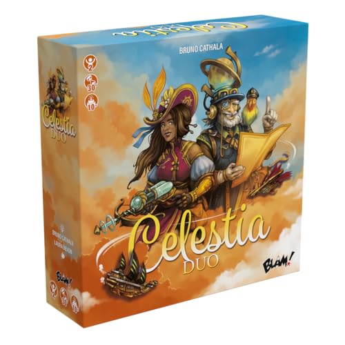 Blam! Celestia Duo • Jeu de société coopératif - 2 Joueurs - Jeu de Plateau - 2 Joueurs - Dès 10 Ans - 30 Minutes, Bleu