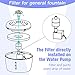 Cat Fountain and Dog Fountain - 2.5L Pet Fountain Filter with 2 Water Flow Settings, Ultra Quiet for Cats Dogs Small Animals Enjoying Drinking Easy to Clean and Change Filter