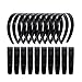 20 PACK Black Plain Craft Plastic Headbands,1 Inch Plastic Hard Headband with Teeth Head band Women Girls