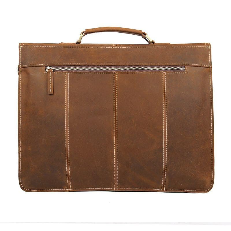 Leather Slim Briefcase for Crossbody Messenger Bag Business Work Attache4