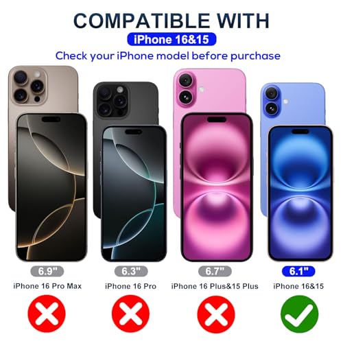 JESOHO Anti Blue Light Screen Protector for iPhone 16 & 15 (6.1 inch) — view 2