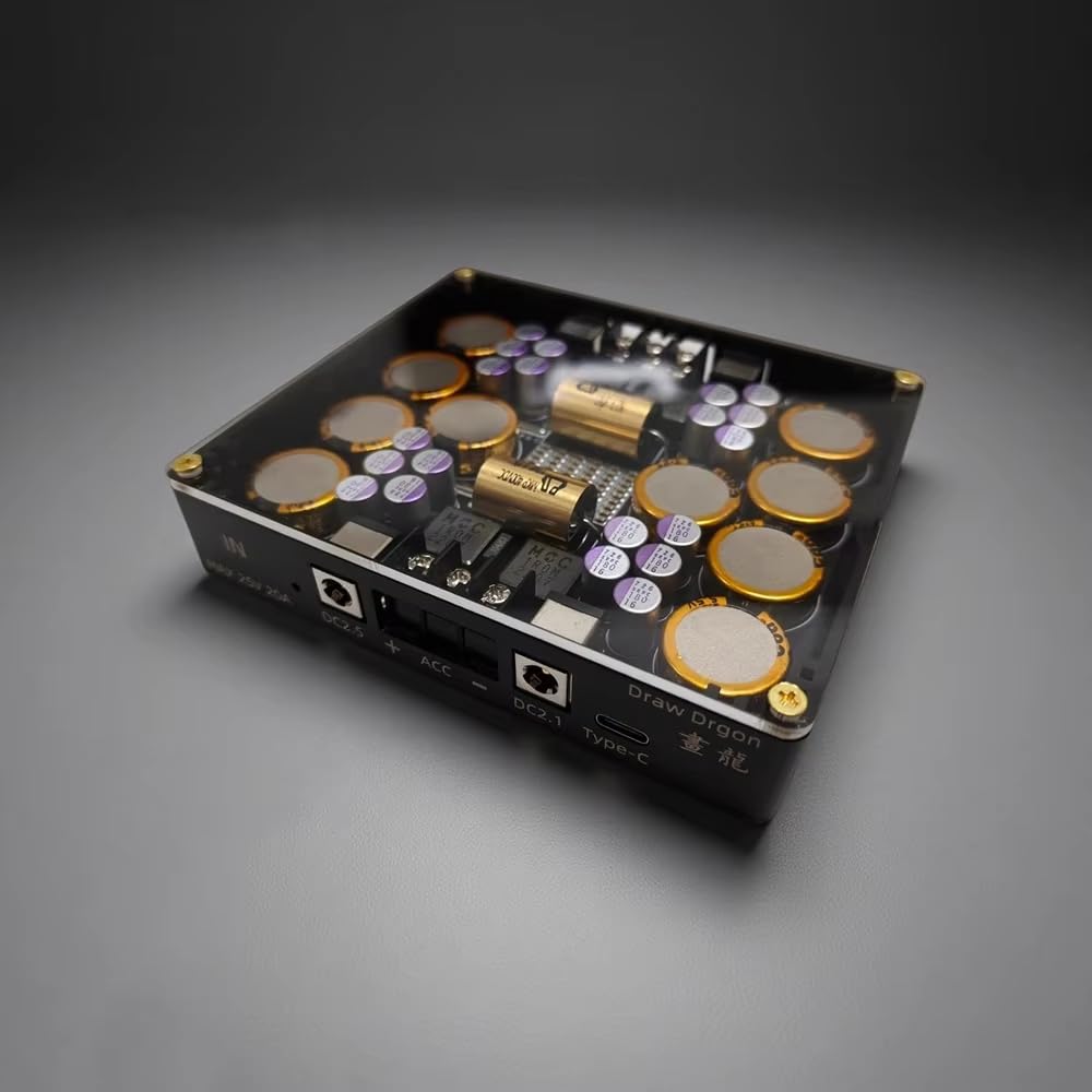 Toplionace V2-HIFI High-Fidelity-Linear-Netzteil-Conditioner/-Reiniger für Audio, 12V/5 V Multi-interface (DC2.1/2.5, Anschlüsse, Typ-C)