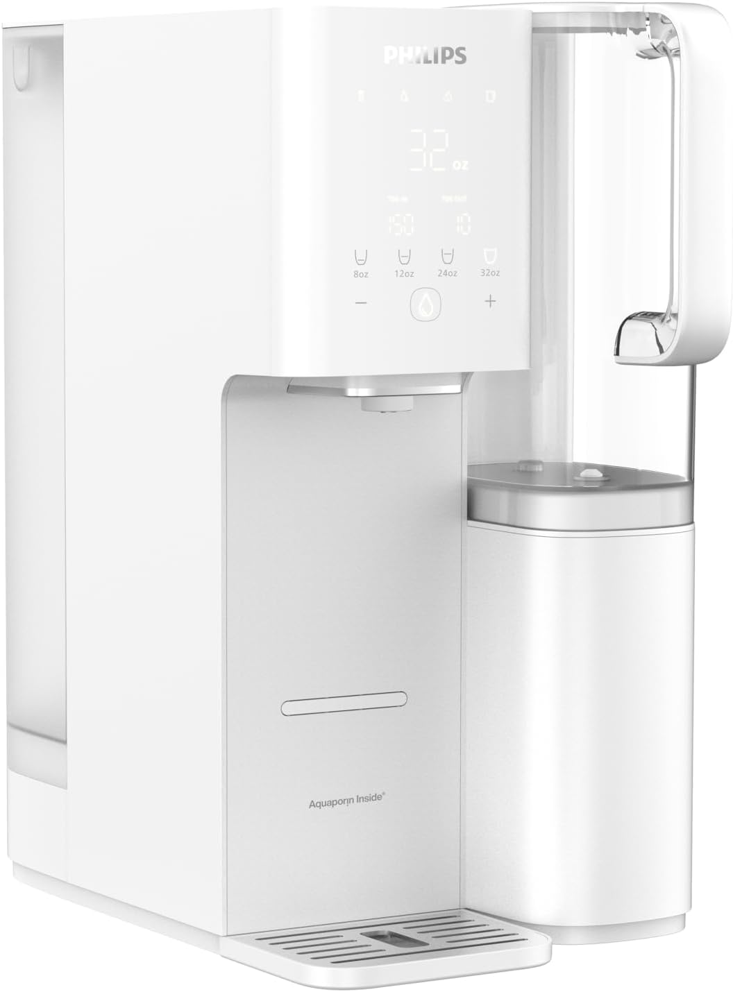 PHILIPS Reverse Osmosis Water Filter Countertop ADD6926WH/37(Ambient), 6-Stage Mineralization Filtration System with Aquaporin Tech, Large Capacity for Family, 6L Tank &1.8L Jug