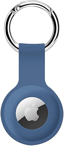 Funda de silicona ultraligera para AirTags para AirTags, funda protectora duradera contra arañazos con llavero antipérdida, accesorio compatible con
