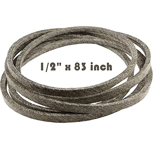 Correa para cortacésped para AYP 137153 161588 532137153 532161588 TH4H830 WE165H42A WE185H42D WE185H46A 8209B89; Husqvarna 532137153 532161588 GT200 YTH150 YTH160 YTH180 1/2'x 83' Fabricado con Ke
