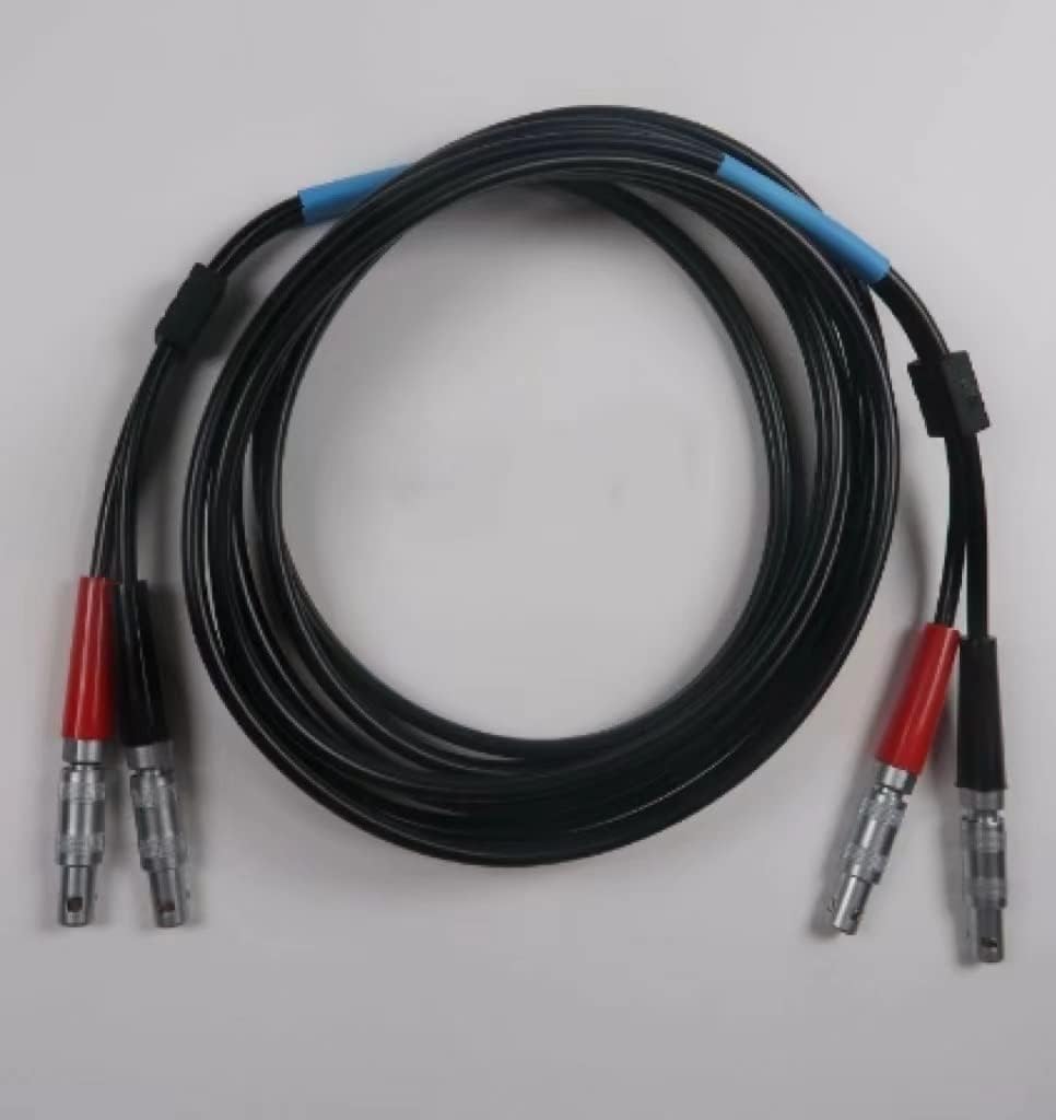 Cable UT coaxial Industrial Doble RG174, Compatible con LEMO 00 a LEMO 00, for Instrumentos de Prueba no destructivos