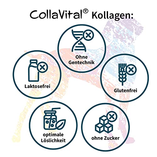 CollaVital® Dog Premium Kollagen Pulver [230 g] - Gelenkpulver aus bioaktiven Kollagen Hydrolysat - - Geschmacksneutral - 230g bioaktive Kollagenpeptide - Protein Booster - Made in Germany DE