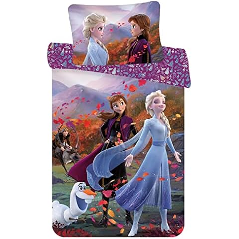 Juego de Ropa de Cama Disney Frozen 2 de 100% Algodón Cover