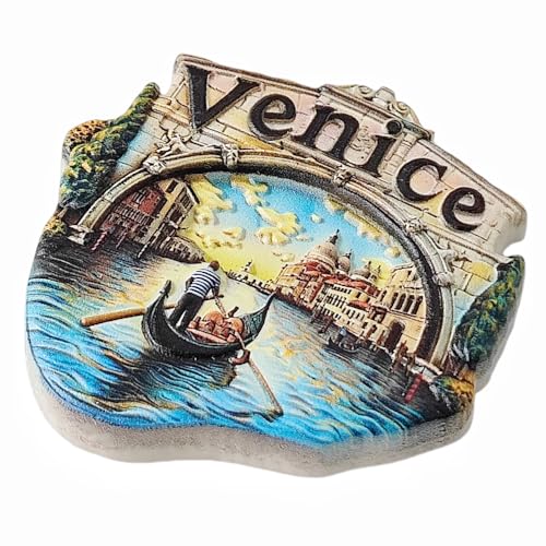 Imán decorativo souvenir de Venecia para refrigerador miniatura 3
