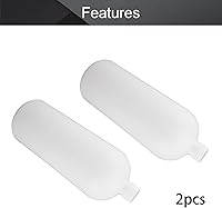 Vista 4 de Othmro 2 botellas cilíndricas de reactivo químico de laboratorio de plástico de 67.6 fl oz/67.64 onzas, botella de reactivo de laboratorio de boca