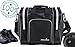 Athletico Bowling Bag for Single Ball - Single Ball Tote Bag With Padded Ball Holder - Fits a Single Pair of Bowling Shoes Up to Mens Size 14 (Black)