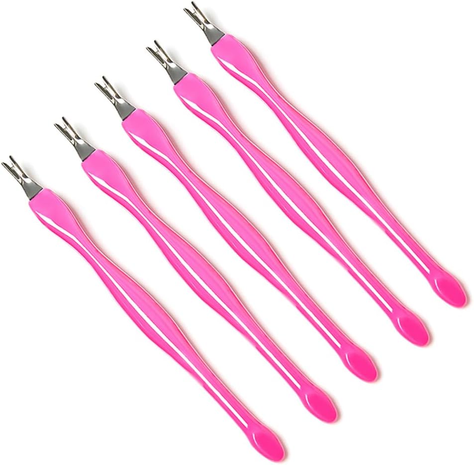 5PCS/Set Remover Nail Art Fork Cuticle Remover Nipper Pusher Trimmer Stainless Steel Pedicure Nails Care Nail Tools,AQ16692