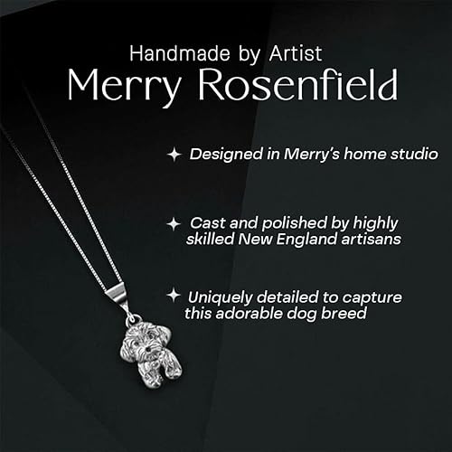 Miniatura 4 de Regalos habaneses para mujer, colgante de plata de ley Havanese para collar, hecho a mano en los Estados Unidos