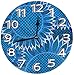Produktbild Buy A Case Wanduhr Blaue Sonnenblume Runde Uhr Silent Home Dekorative Wanduhr Arabische Ziffern Indoor Home/Büro/Schule Uhr 9,8 Zoll