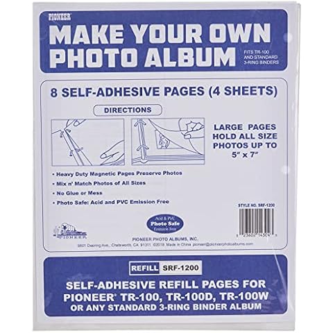 Pioneer Photo Albums Refill Pages for TR100 Cover