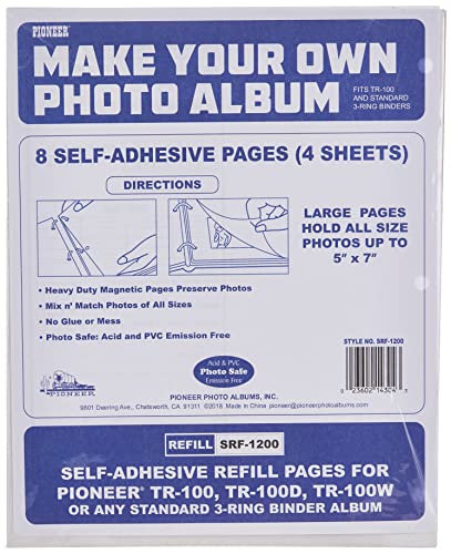 Pioneer SRF1200-REFILL Photo Album Refills White, 9