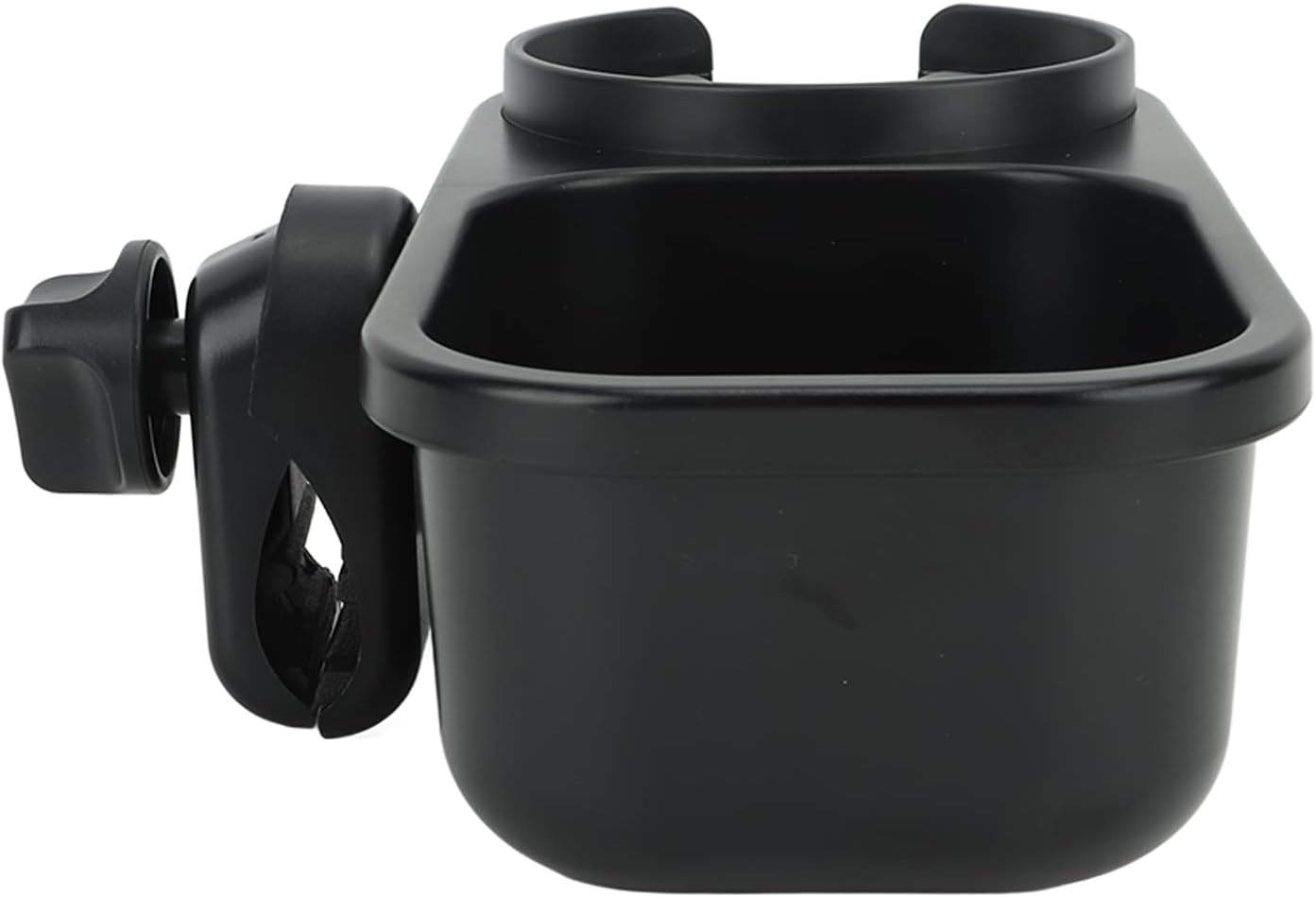 Asixxsix Stroller Snack Tray, Universal Compatibility Secure and Stable 360 Rotation Stroller Cup Holder, Tray with Cup Holder Clamp/for Strollers Pushchairs Prams Shopping Carts