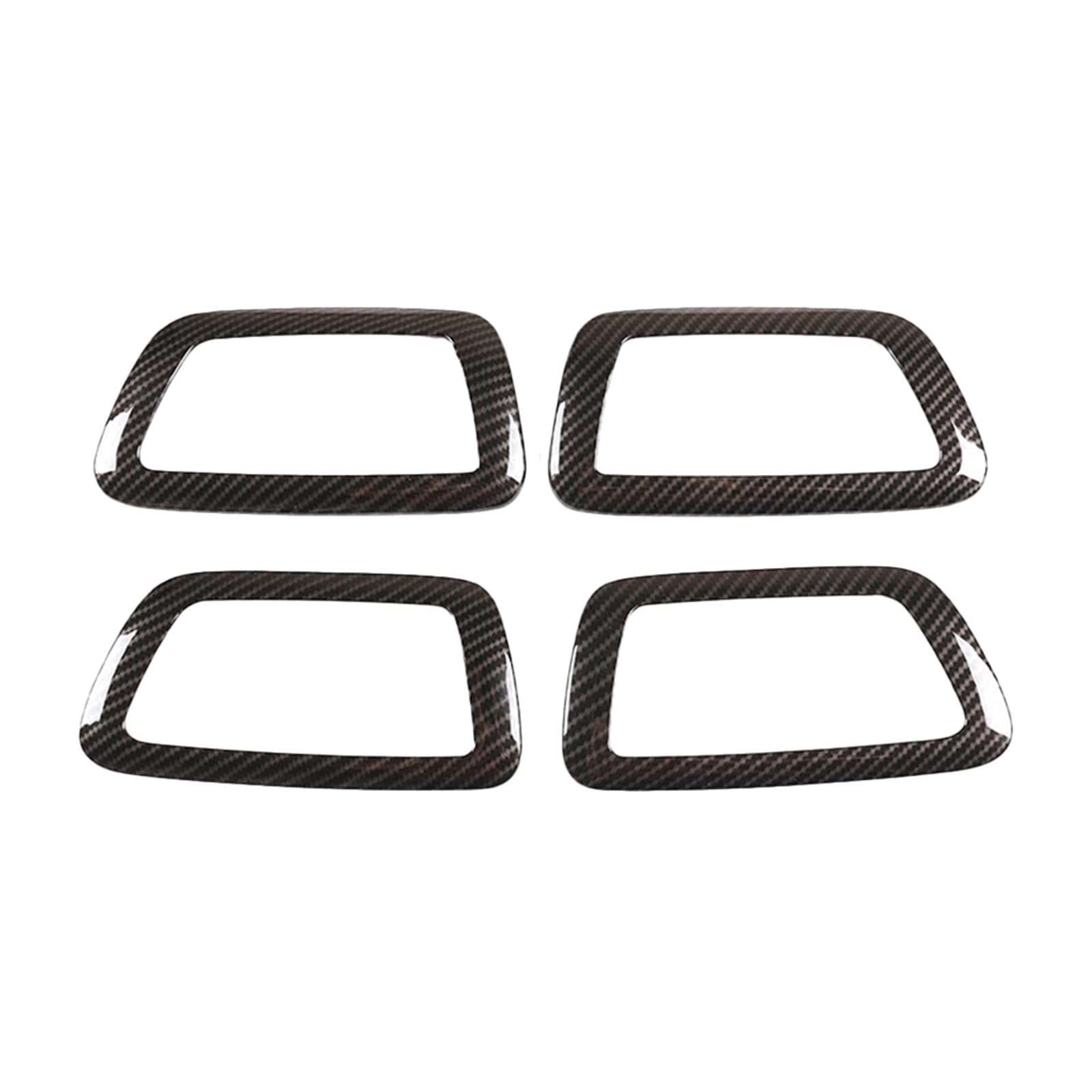 LinQianBhD for Toyota for Tacoma 2016 2017 2018 2019 2020 2021 2022 Inner Door Handle ABS4 Piece Inner Door Handle Inner Car Door Handle(Carbon Fiber Black)