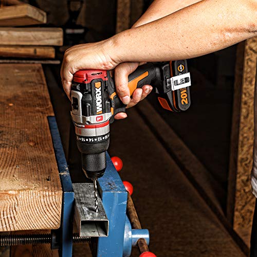 WORX NITRO 18V (20V MAX) Akku-Schlagbohrer WX354.2, PowerShare, Hammerbohrer, bürstenloser Motor, 60 Nm, 2-stufige… – Bild 6
