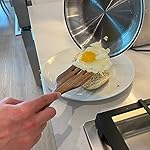 Spurtle Set, Natural Acacia Wooden Kitchen Utensils Set of 4, Wooden Spoons Utensils for Cooking, stirring, Mixing, Serving, spurtles kitchen tools as seen on tv for NonSick Cookware - Image 3