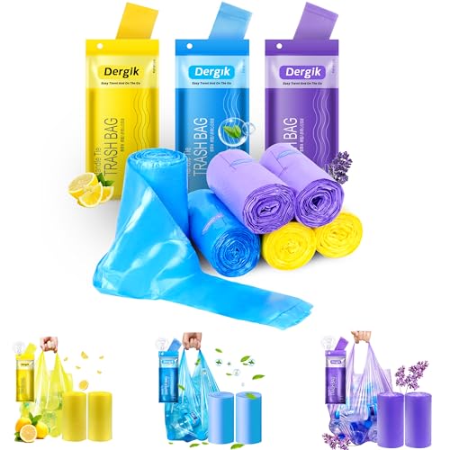 Large Adult Diaper Disposal Bags (18’’x23’’), 288 pcs Value Pack, Scented, Elderly Waste Diaper Disposable Bags, Baby Dirty Diapers Poop Trash Bags, Sanitary Product Disposal,Colorful