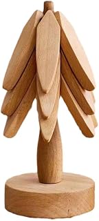 Tree for Wood Coasters Set 3 Wooden Coaster Wood Tripod for Hot Tripod for Teapot Tree Dishes Coaster Pot Hot Set