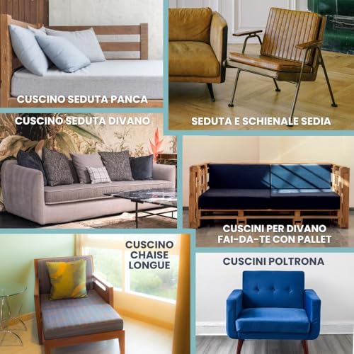 Mousse rembourrage HD densité 30 5 cm Oeko-Tex TENDAGGIMANIA