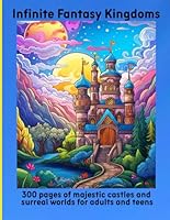 Infinite Fantasy Kingdoms: 300 pages of majestic castles and surreal worlds for adults and teens B0F5NLZ4L2 Book Cover