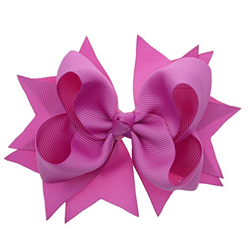 Lclhb 5 Inch Layered Hair Bows Clips Hair Accessories For Toddler Little Girls Adults (Pack Of 12) #TOP4