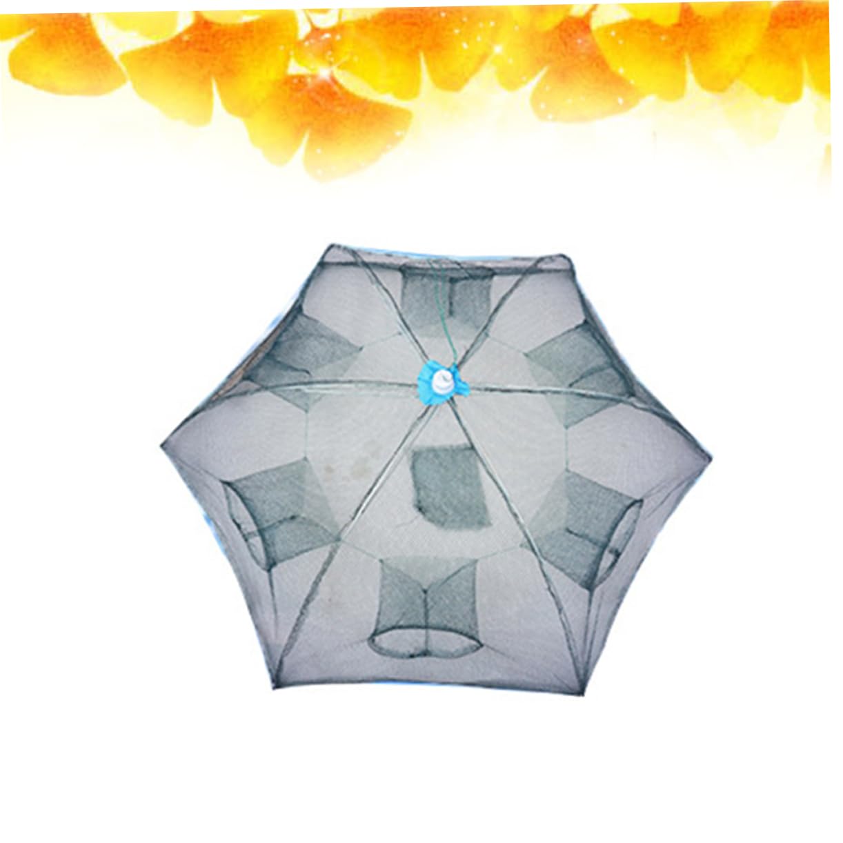 Kisangel 360° Design Fish Net High Precision Mesh Easy to Use Bait Cast Net for Crayfish Crab