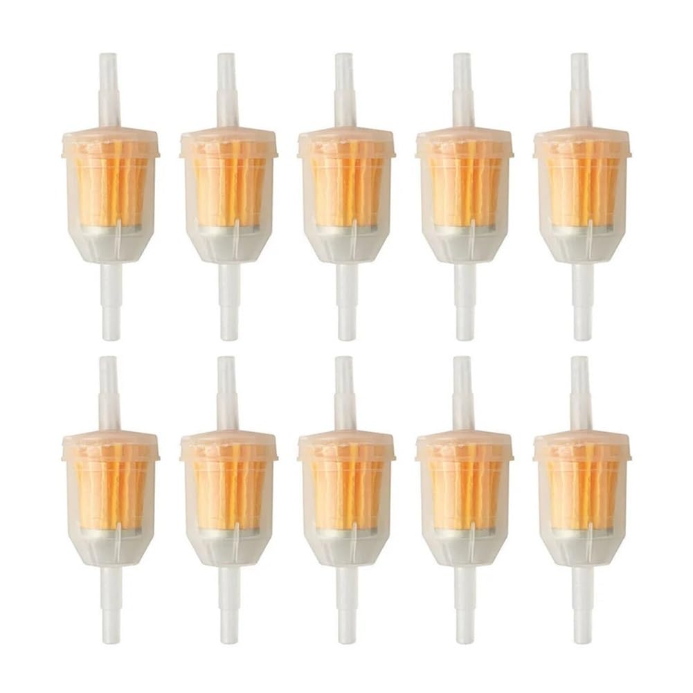 Filtre à carburant transparent 6mm 8mm pour tondeuse et moteur de jardin - Lot de 10