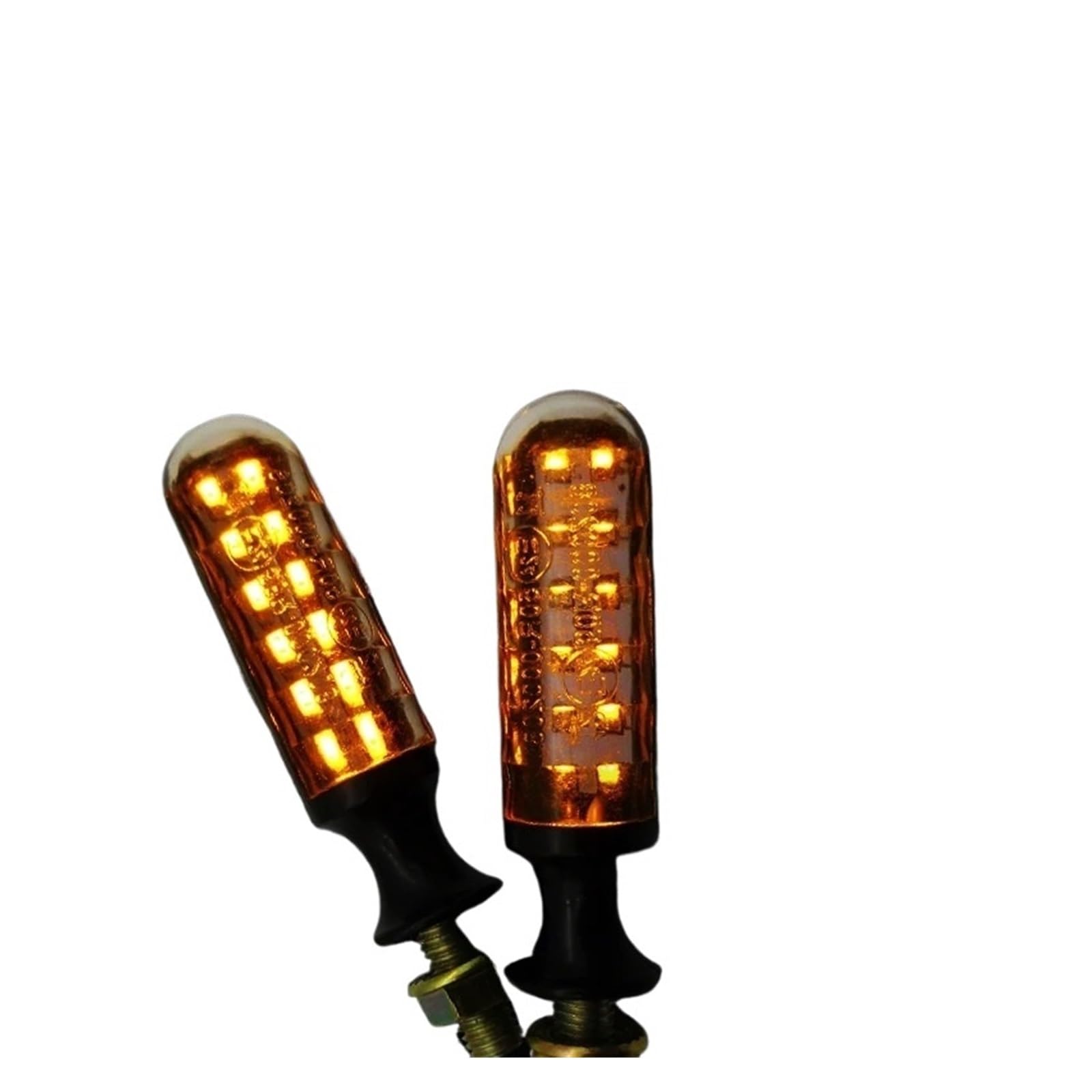 Indicatori Di Direzione A LED Per Moto E24 Lampeggiante Acqua Corrente Relè Incorporato Automatici A 12 indicatori moto(4pcs)