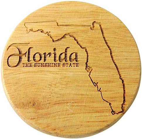 Florida Wooden Bottle Opener and Fridge Magnet Made in the USA 2 1/2 Inch