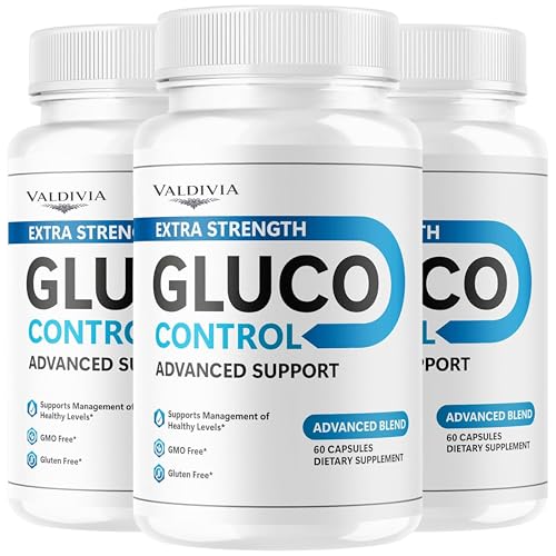(3 Pack) Gluco Control - GlucoControl Capsules Advanced Support Supplement All Natural Premium Formula Blood Support Capsulas Multivitamin for Overall Health & Wellness, 180 Capsules for 3 Months