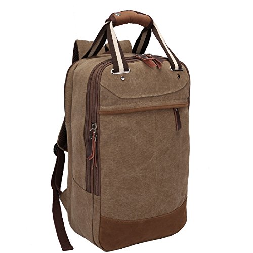 YIY 3017 - Bolso al hombro de Lona para hombre Marrón 3017