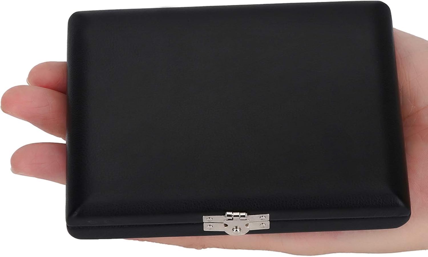Estuche para Cañas de Clarinete y Saxofón, Funda de Cuero PU con Ranuras para 6 Cañas 120 x 90 x 20mm