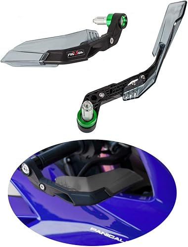 Miniatura 2 de Protector de palanca universal para motocicleta Freno y embrague Maneta de protección Guardias de mano para manillar de 0.866 in 7/8 "(verde)