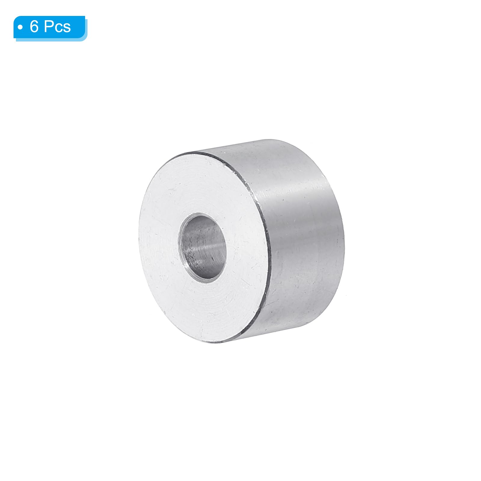 PATIKIL M6 Aluminum Spacers, 6pcs 1/4" x 3/4" Round Metal Spacers for 1/4 or M6 Screw Bolts - Image 3