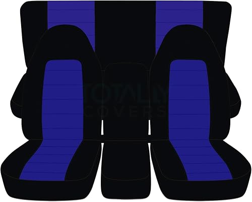 Miniatura 2 de Cubiertas de asiento de dos tonos para Dodge Ram (segunda generación) 1994-2002 (402040 asiento frontal dividido y trasero entero) con centro para