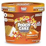 Pooch Cake Express Microwave Cake in a Cup for Dogs (Pumpkin) - Just Add Water & Microwave, Ready in 2 Minutes – Made in USA - Sprinkles, Cake Mix and Icing Mix