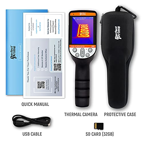 PerfectPrime IR281 / IR0281, Infrared (IR) Thermal Imager & Visible Light Camera/Video Record 32,136 Pixels & Temperature Range from -40 to 626°F - Thumbnail 5