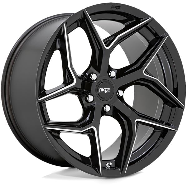 Amazon.com: NICHE M266 TORSION Gloss Black Milled Wheel with
